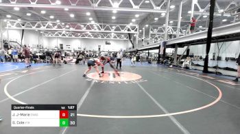 167 lbs Quarterfinal - Joseph Jean-Marie, Empire Wrestling Academy Gold vs Gavin Cole, Escape The Rock Dual Team