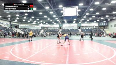 149 lbs Champ. Round 3 - Curtis Duren, Montevallo vs Logan Robinson, Level Up