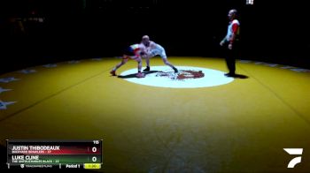 115 lbs Finals (8 Team) - Luke Cline, The Untouchables Black vs Justin Thibodeaux, Backyard Brawlers