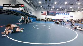 157 lbs Cons. Semi - Rylynn Cowan, Douglas vs Brendan Woodard, Torrington