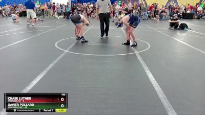 110 lbs Round 2 (8 Team) - Xavier Pollard, Louisville WC vs Chase Luther, Madison 212