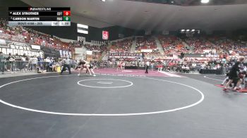 285 lbs Quarterfinal - Alex Strother, Carbondale-Santa Fe Trail HS vs Carson Martin, Paola HS