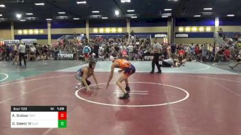 Match - Alexander Subias, Foothill High School vs David Saenz IV, Eleanor Roosevelt High School