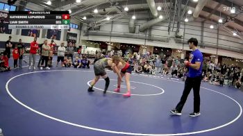 160 lbs Round 5 (6 Team) - Katherine Lupardus, Best Trained X All American - Red vs Liam Smith, Baton Rouge Training Center - (A)