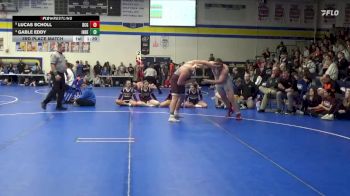 285 lbs 3rd Place Match - Gable Eddy, Independence vs Lucas Scholl, Dallas Center-Grimes