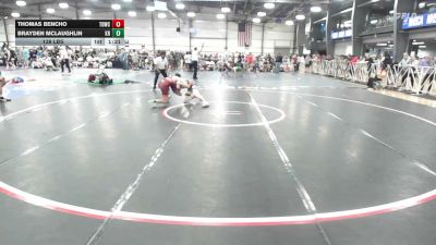 138 lbs Rr Rnd 2 - Thomas Bencho, TDWC Maniacs Blue - HSB vs Brayden McLaughlin, Kraken White - HSB