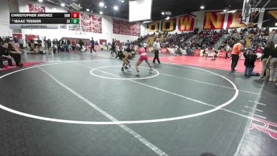 120 lbs Quarterfinal - Isaac Tessier, South Hills vs Christopher Jimenez, Downey