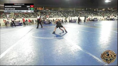 52 lbs 5th Place - Jackson Fernandez, Cotton County Wrestling Club vs Wyatt Wylie, Tuttle Wrestling