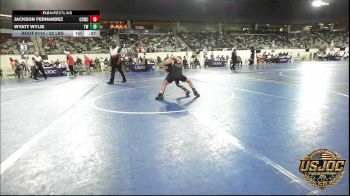 52 lbs 5th Place - Jackson Fernandez, Cotton County Wrestling Club vs Wyatt Wylie, Tuttle Wrestling