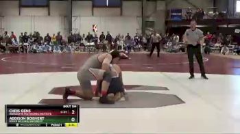 285 lbs Quarterfinal - Chris Gens, Worcester Polytechnic Institute vs Addison Boisvert, Roger Williams University