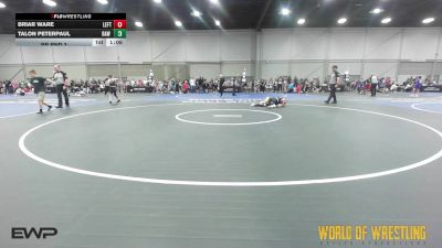 90 lbs Rr Rnd 3 - Briar Ware, Leftovers 9U vs Talon Peterpaul, RAW Wrestling Club 9U