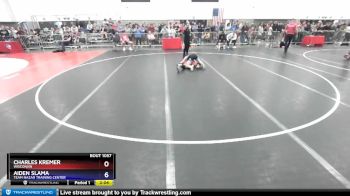 120 lbs Champ. Round 1 - Charles Kremer, Wisconsin vs Aiden Slama, Team Nazar Training Center