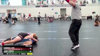 126 lbs Cons. Semi - Carson Lutz, Glynn Coastal Wrestling Club vs Aden Pierce, South Lake HS