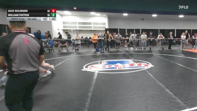 190 lbs Consi Of 32 #1 - Jack Solinger, SC vs William Patton, GA