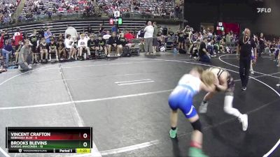 75 lbs Quarterfinals (8 Team) - Brooks Blevins, Kansas Anaconda vs Vincent Crafton, Nebraska Blue