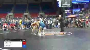 117 lbs Round Of 32 - Addison Saporito, Kansas vs Sydney Delois, Indiana