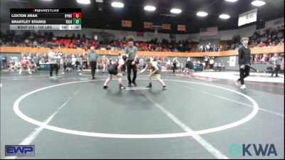 105 lbs Final - Loxton Jirak, Blanchard Youth Wrestling Club vs Brantley Starks, Tecumseh Youth Wrestling