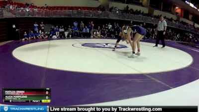 110 lbs Round 2 (8 Team) - Alicia Marfileno, Kearney Girls vs Matilda Green, Wood River Girls