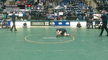 2 - 150 lbs 1st Place Match - Canaan Spears, Union vs Braeden Martinez, Strasburg