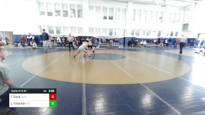 133 lbs Consi Of 8 #1 - Tyson Cook, Unattached- UPJ vs Jordan Villareal, Pittsburgh