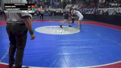 6A 215 lbs 3rd Place Match - Landon Everett, Gulf Shores vs Joseph Apps, Spanish Fort