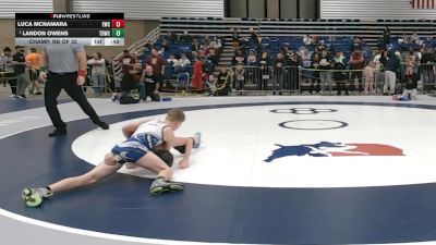 84 lbs Champ. Rd Of 32 - Landon Owens, Team Donahoe Wrestling Club vs Luca McNamara, Edwardsville Wrestling Club