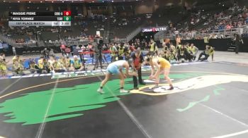 1st Place Match - Maggie Fiene, Conestoga vs Kiya Tornez, Tri County Northeast