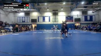215 lbs Semis & 1st Wb (8 Team) - Angel Maciel, Ocean Springs vs Collin Christensen, Picayune High School