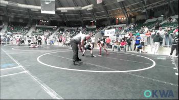 80 lbs 2nd Place - Zamaree Washington, Del City Little League Wrestling vs Daxton Trowbridge, Piedmont
