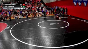 160 lbs Champ. Round 1 - Alec Anderson, Pine-Richland Hs vs Braeden Watters, Plum Hs