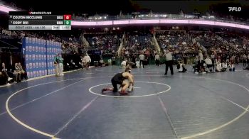 4A 126 lbs Champ. Round 1 - Cody Bui, William Amos Hough High School vs Colton McClung, DH Conley