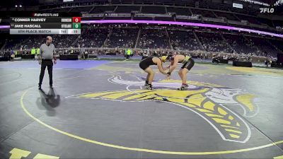 D4-215 lbs 5th Place Match - Jake Hascall, Otisville LakeVille Memorial vs Conner Harvey, Bronson