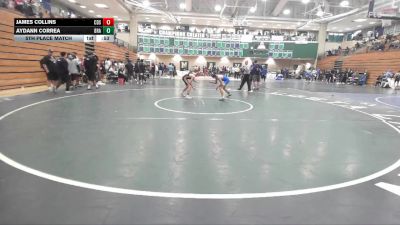 106 lbs 5th Place Match - Aydann Correa, Brawley vs James Collins, Corona Del Sol