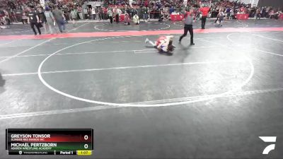 125 lbs Cons. Round 2 - Greyson Tonsor, Slinger Red Rhinos WC vs Michael Pertzborn, Askren Wrestling Academy