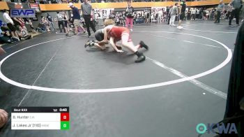105/110 lbs Consolation - Bam Hunter, Elgin Wrestling vs Jeremy Lakes Jr (110), Midwest City Bombers Youth Wrestling Club