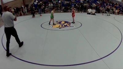 8U Boys - 62 lbs Champ. Round 1 - Rockston Parr, Contenders Wrestling Academy vs Elias Andronic, Rochelle Wrestling Club