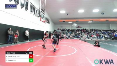 64 lbs Semifinal - Easton Contreras, Raw Wrestling Club vs Dalton Green, Berryhill Wrestling Club