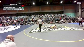 113 lbs 1st Place Match - Cooper Sandoval, Mcqueen vs Alex Portugal, Elk Grove