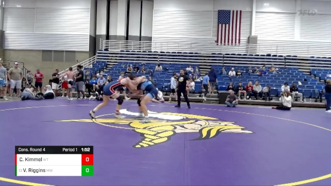 135 lbs Cons. Round 4 - Vernon Riggins, Michigan West vs Corbin Kimmel ...