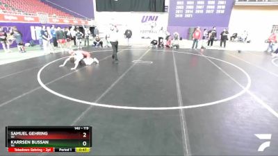 119 lbs Cons. Round 5 - Samuel Gehring, WI vs Karrsen Bussan, WI