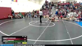 120 lbs Champ. Round 2 - Craig Robinson, Moorcroft vs Andrew Gonzales, Central