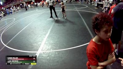 45 lbs Cons. Round 5 - Caine Miller, Millard South Wrestling Club vs Luke Beckius, Ogallala Youth Wrestling