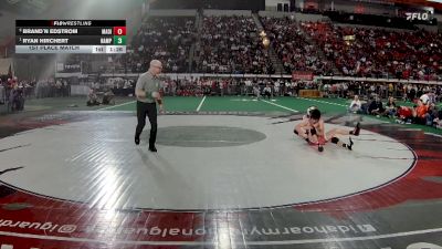 6A 106 lbs 1st Place Match - Ryan Hirchert, Nampa vs Brand`n Edstrom, Madison