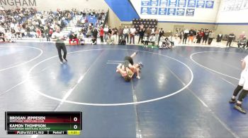 142 lbs Quarterfinal - Kamon Thompson, Sanderson Wrestling Academy vs Brogan Jeppesen, Northside Wrestling Club