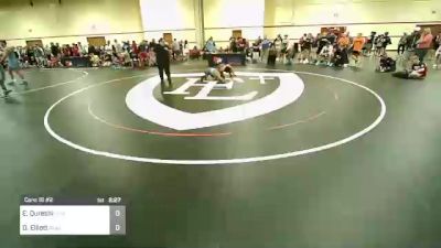 61 kg Cons 16 #2 - Ethan Qureshi, New York vs Damion Elliott, Beaver Dam Wrestling Regional Training Center
