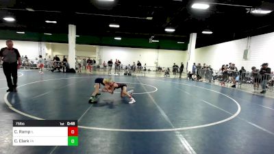 75 lbs Consi Of 16 #2 - Cameron Ramp, IL vs Connor Clark, PA