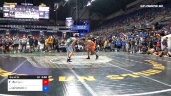 160 lbs Rnd Of 64 - Aaron Morton, Ohio vs Luke Goncalves, Wyoming