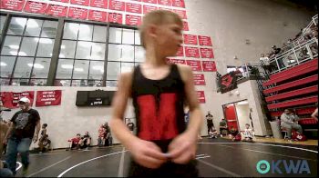 70-75 lbs Quarterfinal - Easton Rutledge, Choctaw Ironman vs Levi Williams, Noble Takedown Club