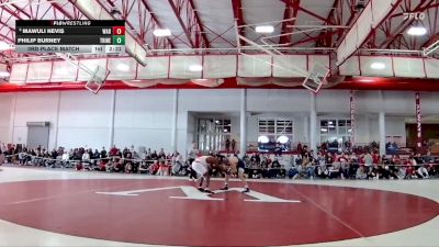 165 lbs 3rd Place Match - Mawuli Nevis, Wabash vs Philip Burney, Trine