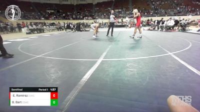 5A-157 lbs Semifinal - Eli Ramirez, DUNCAN vs Baylor Bart, COWETA